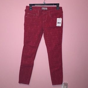 Free People Red Jean